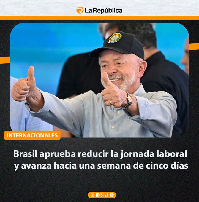 Brasil aprueba reducir la jornada laboral y avanza hacia una semana de cinco días - Cover Image
